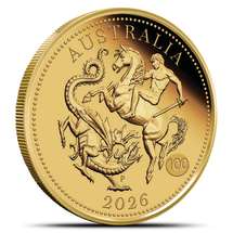 2026 Proof Gold Australian Perth Mint Sovereign Coins (Box + CoA)