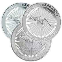 1 oz Silver Australian Kangaroo Coins (Random Year)