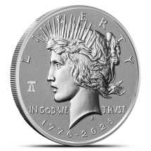2026-P Reverse Proof Silver Peace Dollar Coins (Dual Date, Box + CoA)