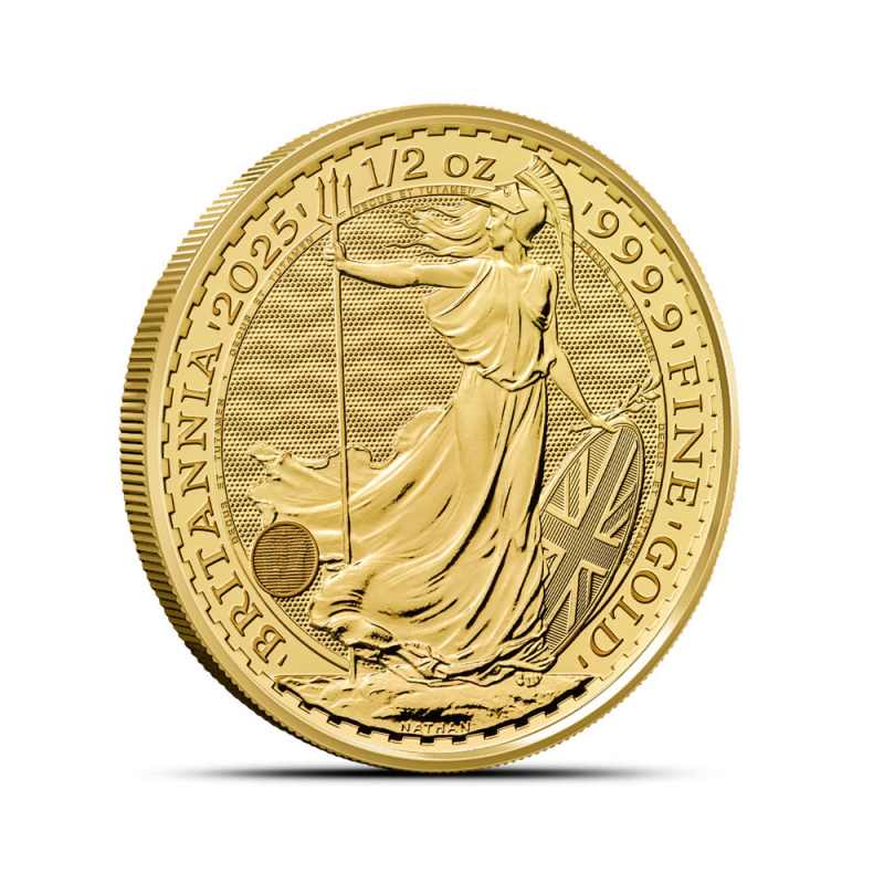 British Gold Britannia 1/2 oz