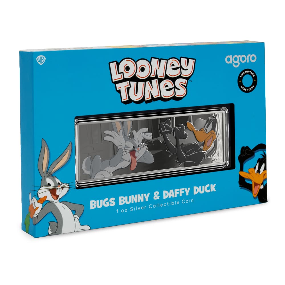 2025 Proof Colorized Niue Looney Tunes Bugs Bunny and Daffy Duck 1 oz  Silver Coin - Provident Metals™