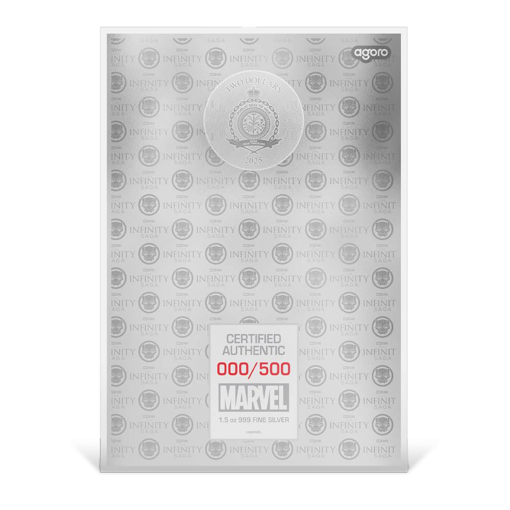 2025 Proof Niue Marvel Infinity Saga Black Panther 1.5 oz Silver Foil -  Provident Metals™