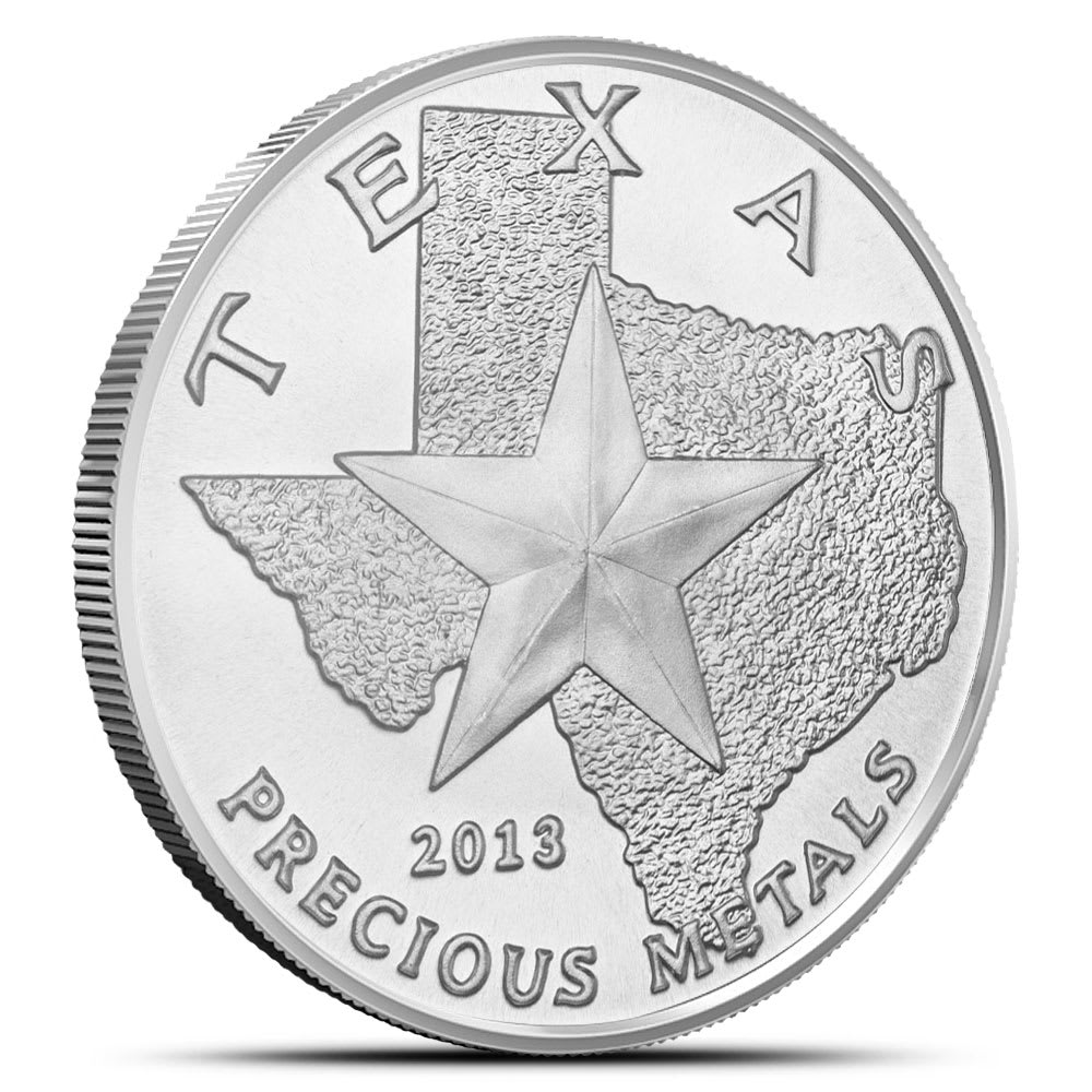 1 oz Silver 2013 Cowboy Round New | Texas Mint - Provident Metals™