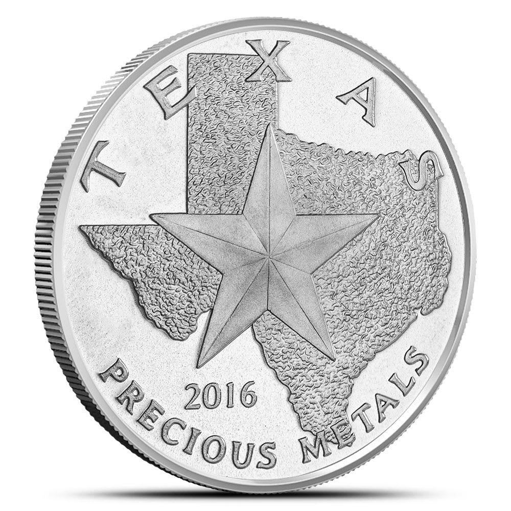 2016 1 oz Texas Mint Coyote Silver Round (New) l BGASC™