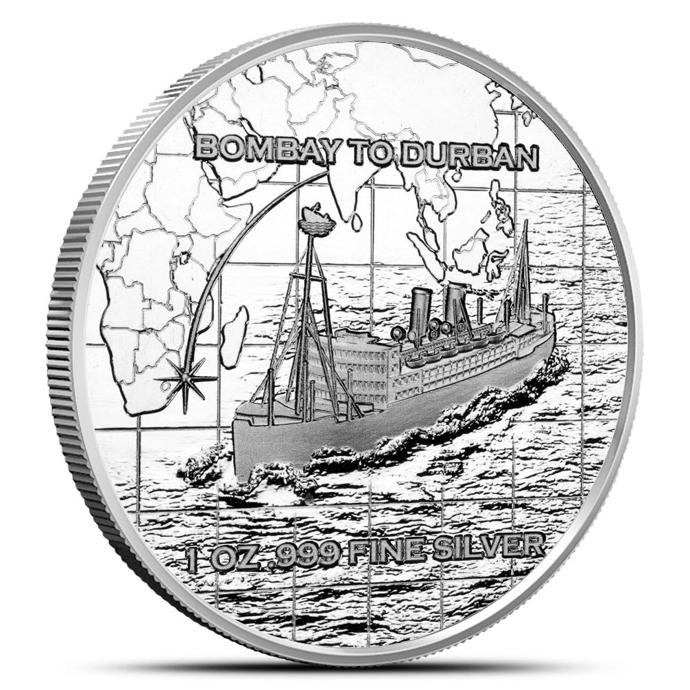 1 oz S.S. Tilawa Shipwreck Voyage Silver Round (New) l BGASC™