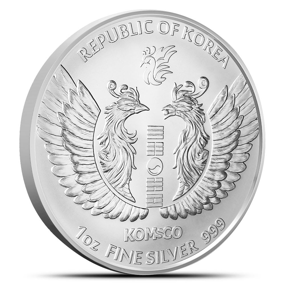 1 oz Silver 2024 South Korean Phoenix BU | KOMSCO - Provident Metals™