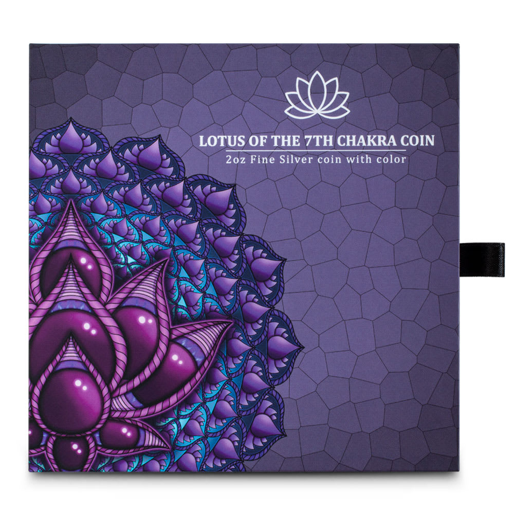 Colorized Solomon Islands Lotus of the 7th Chakra Silver Coin - Provident  Metals™