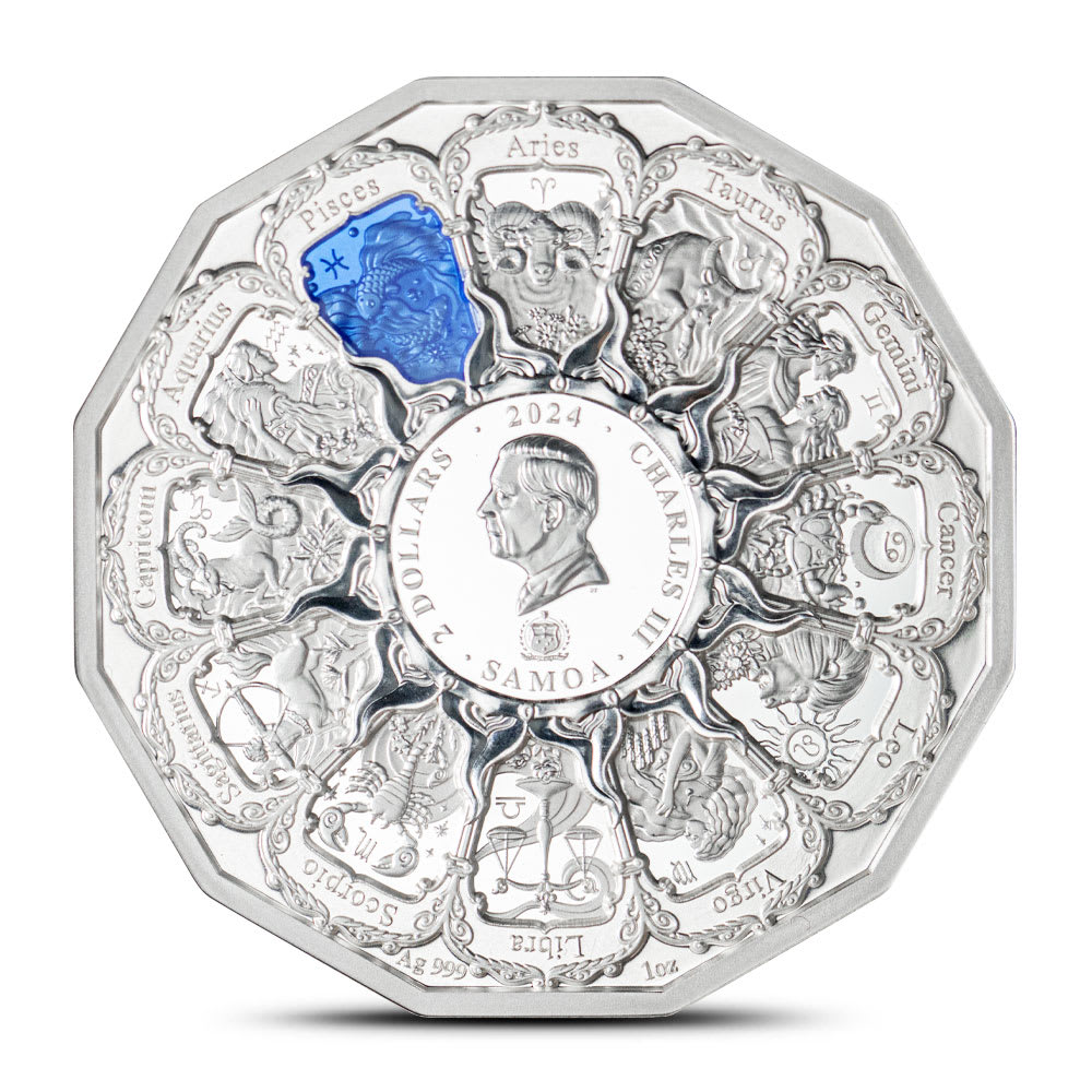 Proof Samoa Archangel in the Zodiac Pisces VS Sandalphon Silver - Provident  Metals™