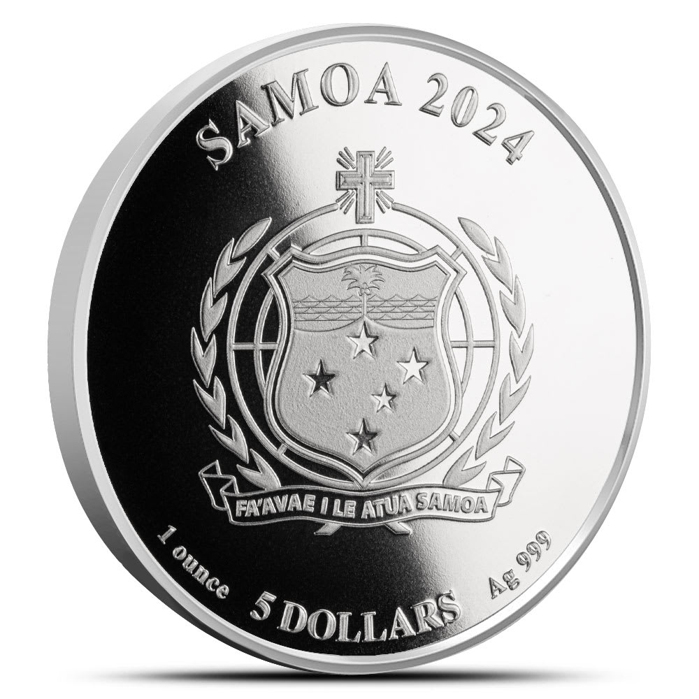 2024 Colorized Samoa Monopoly Rise to Wealth Silver Coin - Provident Metals™
