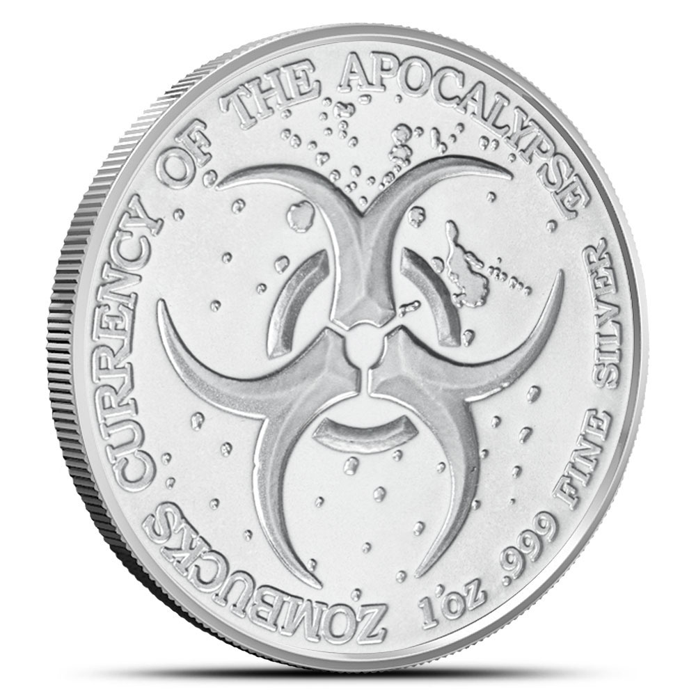 1 oz Silver Zombucks World Elegaunt Round New - Provident Metals™