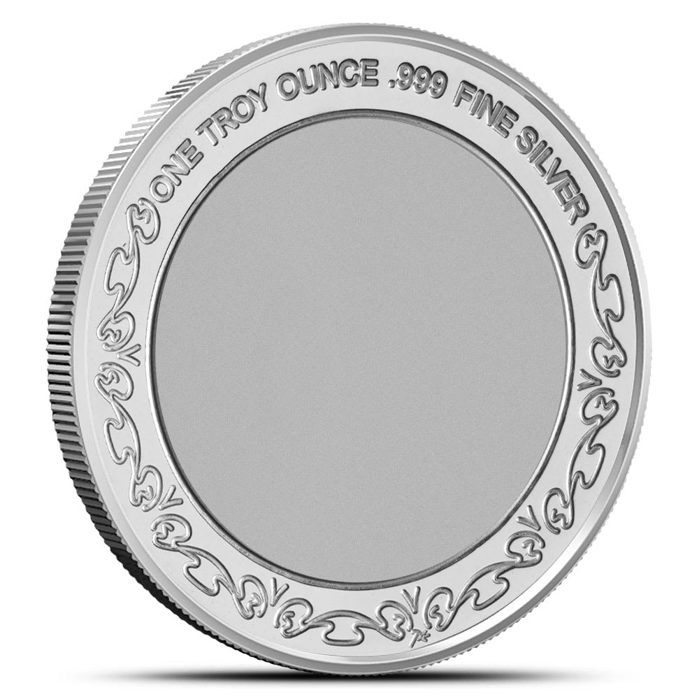1 oz Silver Happy Easter Bunny and Basket Round - Provident Metals™