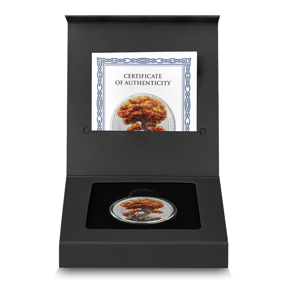 1 oz Silver Colorized 2025 Yggdrasil Autumn Round | Germania Mint