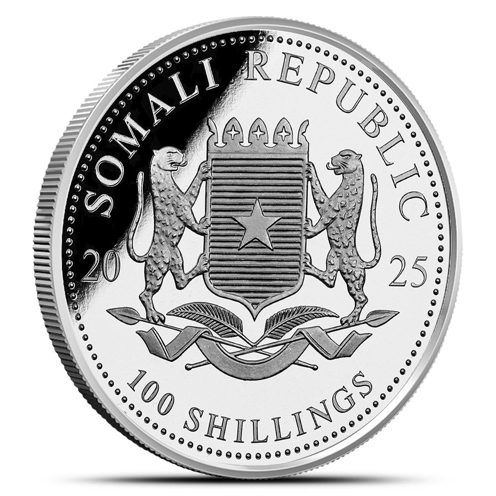 2025 Colorized Somalia African Wildlife Leopard 1 oz Silver Coin -  Provident Metals™