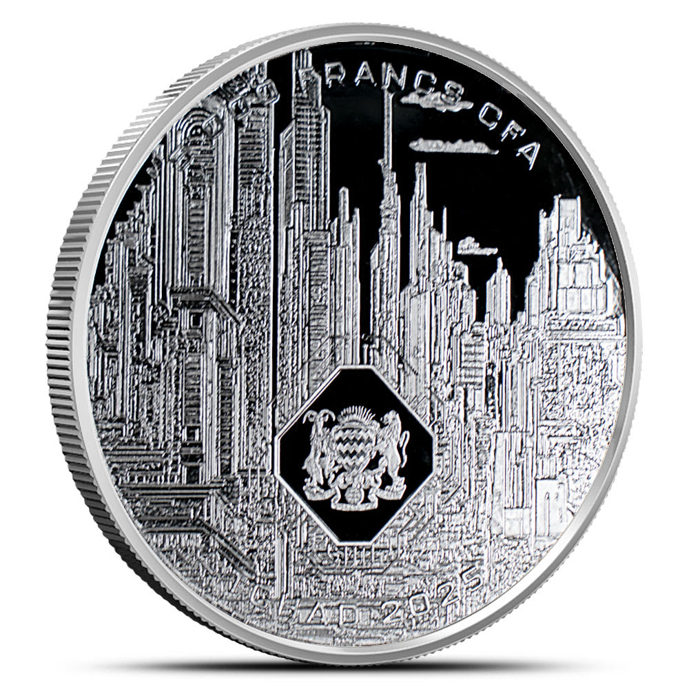 2025 1 oz Republic of Chad Silver AI Coin (BU) l BGASC™