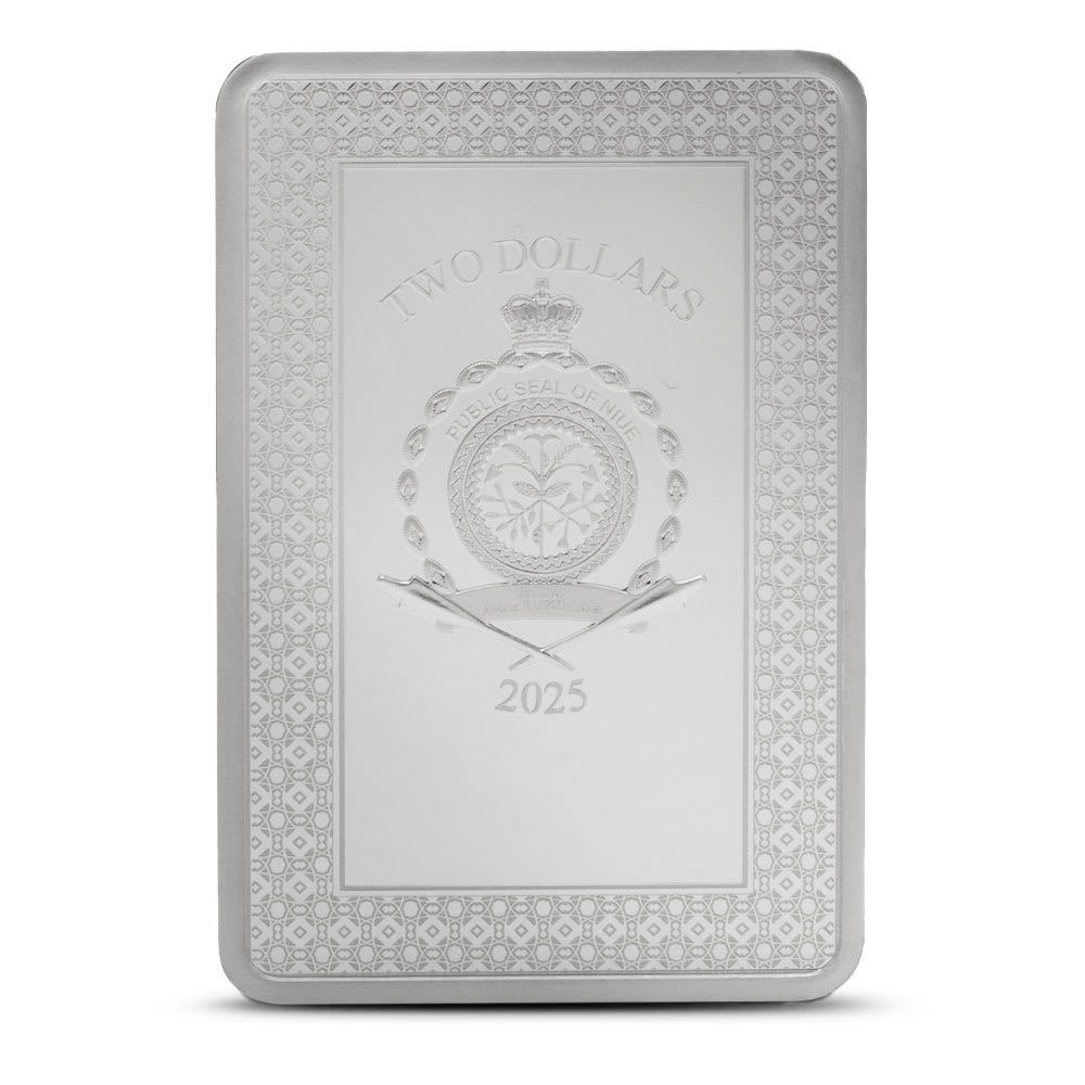 2025 Colorized Niue Tarot Cards The World 1 oz Silver Coin