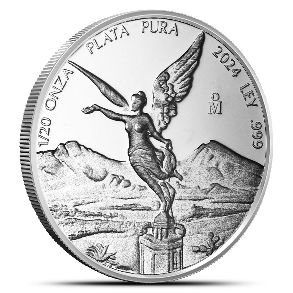 2024 Proof Mexican Libertad 1/20 oz Silver Coin In Capsule