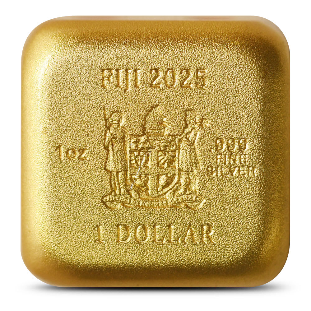 2025 Fiji Year of the Snake Dice 1 oz Silver Coin Gilded