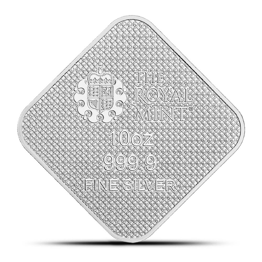 10 oz Silver Queen's Beast Completer Bar | The Royal Mint