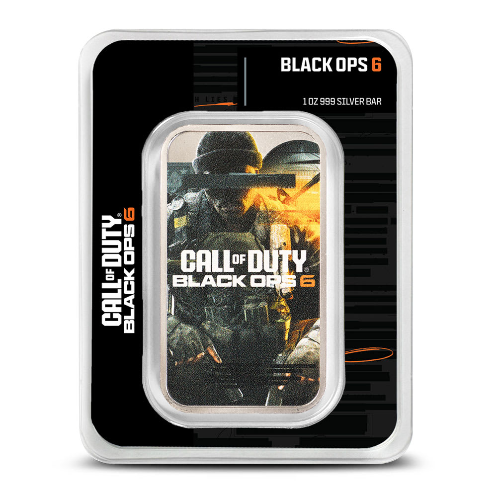 1 oz Colorized Call of Duty®: Black Ops 6® Silver Bar (New w/ Assay) l  BGASC™