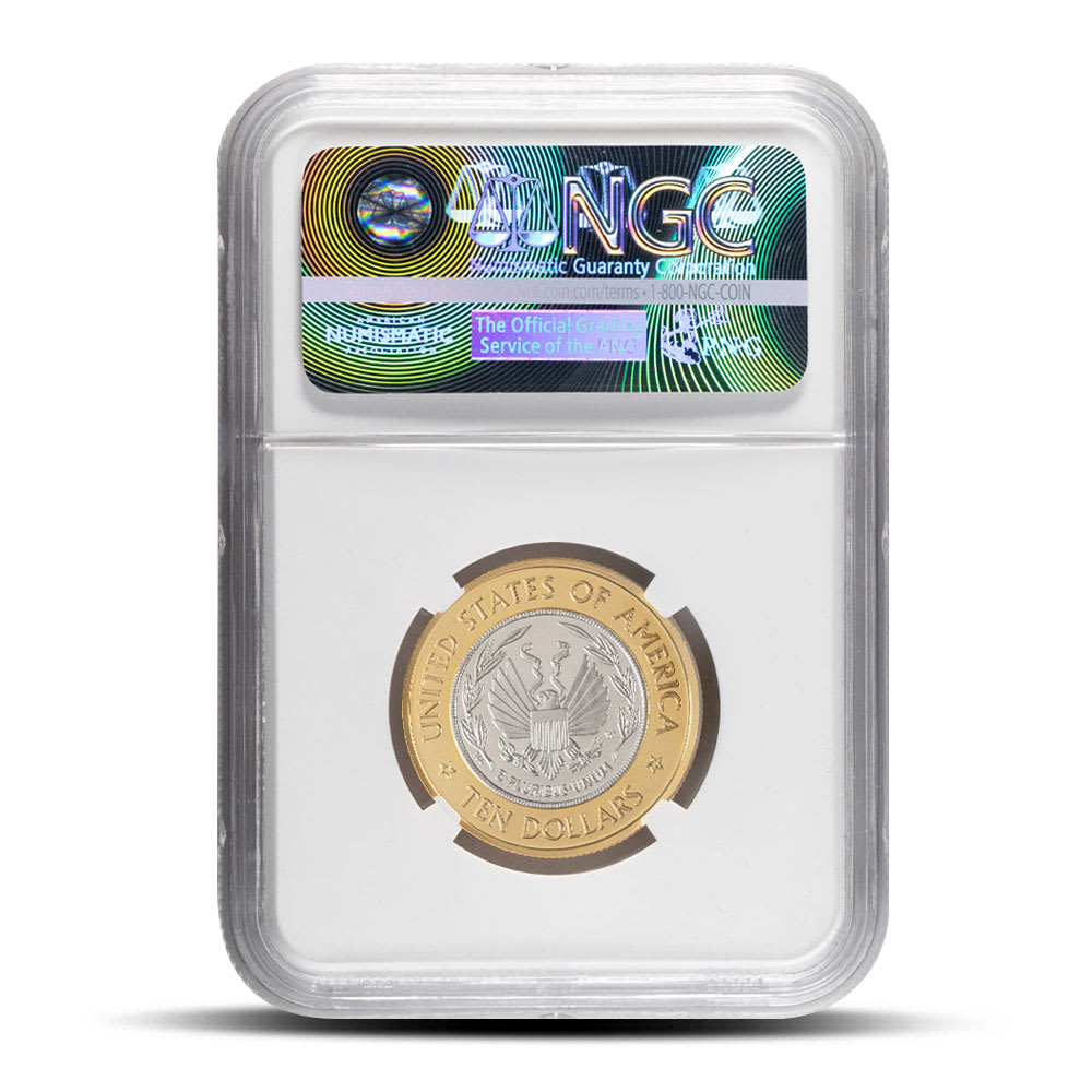 2000-W Proof $10 Bimetallic Library of Congress Coin PR/PF69 l BGASC™