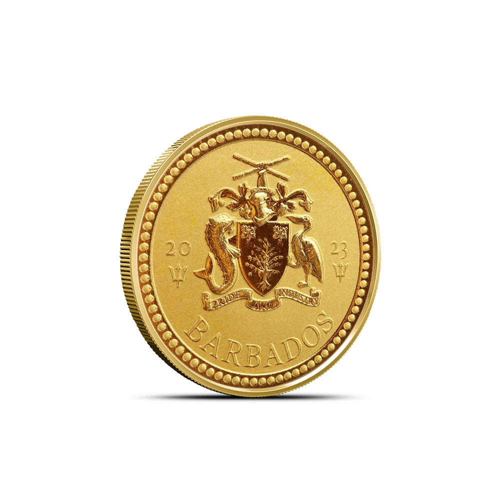 2023 Barbados Trident 1/10 oz Gold Coin BU - Provident Metals™