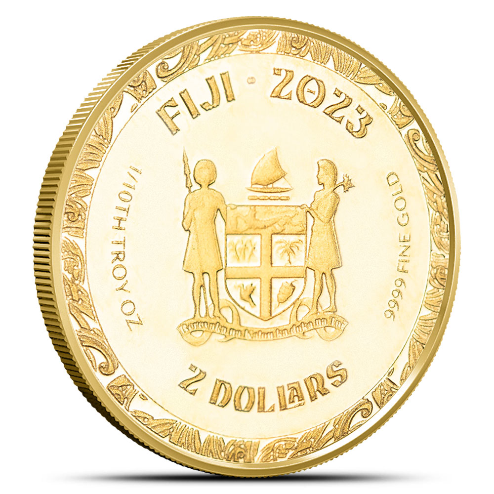 2023 Proof Fiji Koi Fish 1/10 oz Gold Coin - Provident Metals™