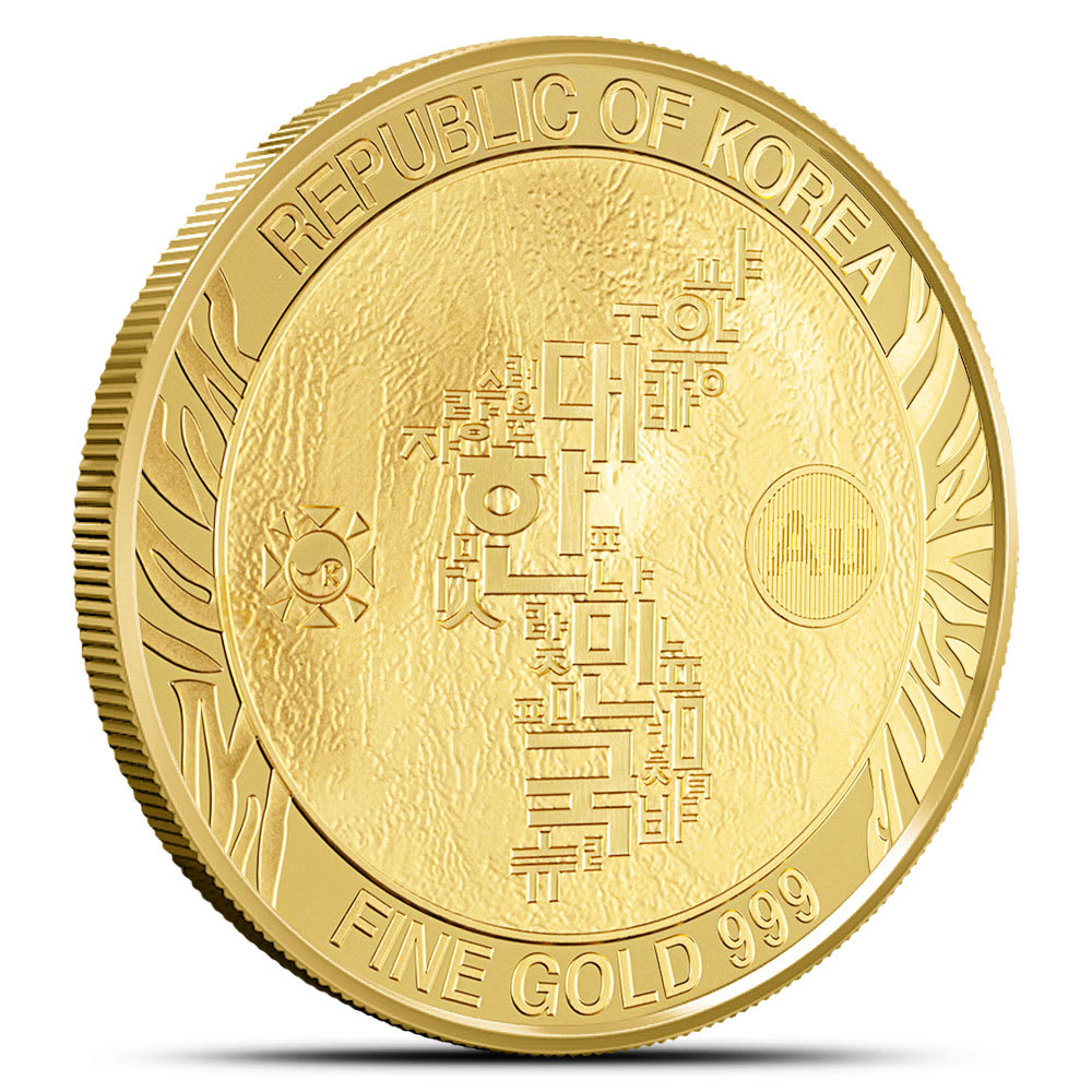 金の小判 999.9 GOLD 1 oz Gold 2023 South Korean Tiger Medal BU | KOMSCO - Provident