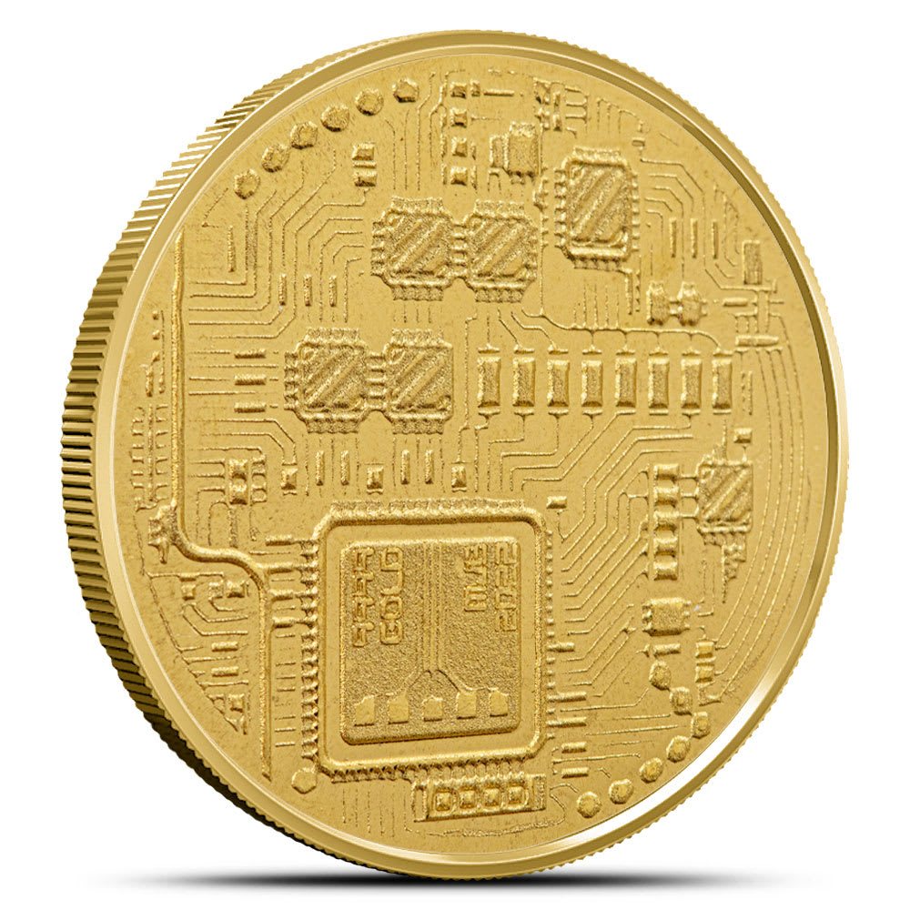 5 Gram Gold Crypto Commemorative Ethereum Round - Provident Metals™