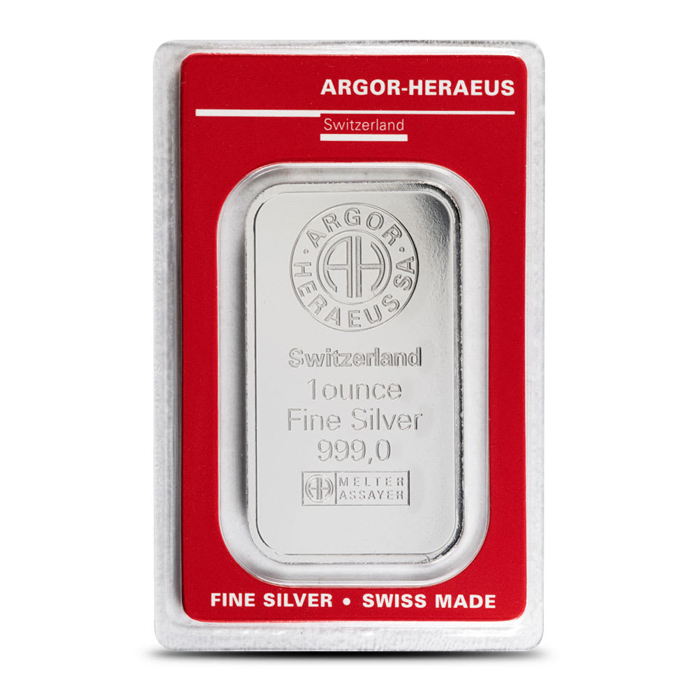 1 oz Silver Bar New | Argor Heraeus - Provident Metals™