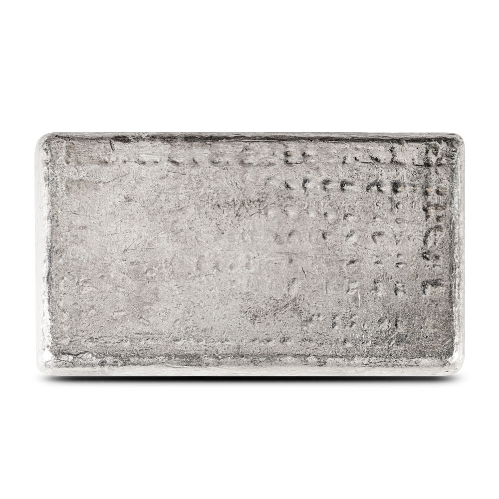 10 oz Silver Poured Bar Wide | Engelhard - Provident Metals™