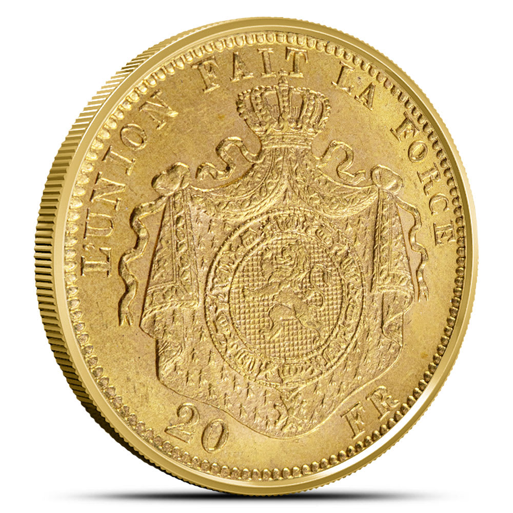 20 Francs Belgium Gold Coin (XF) - Provident Metals™
