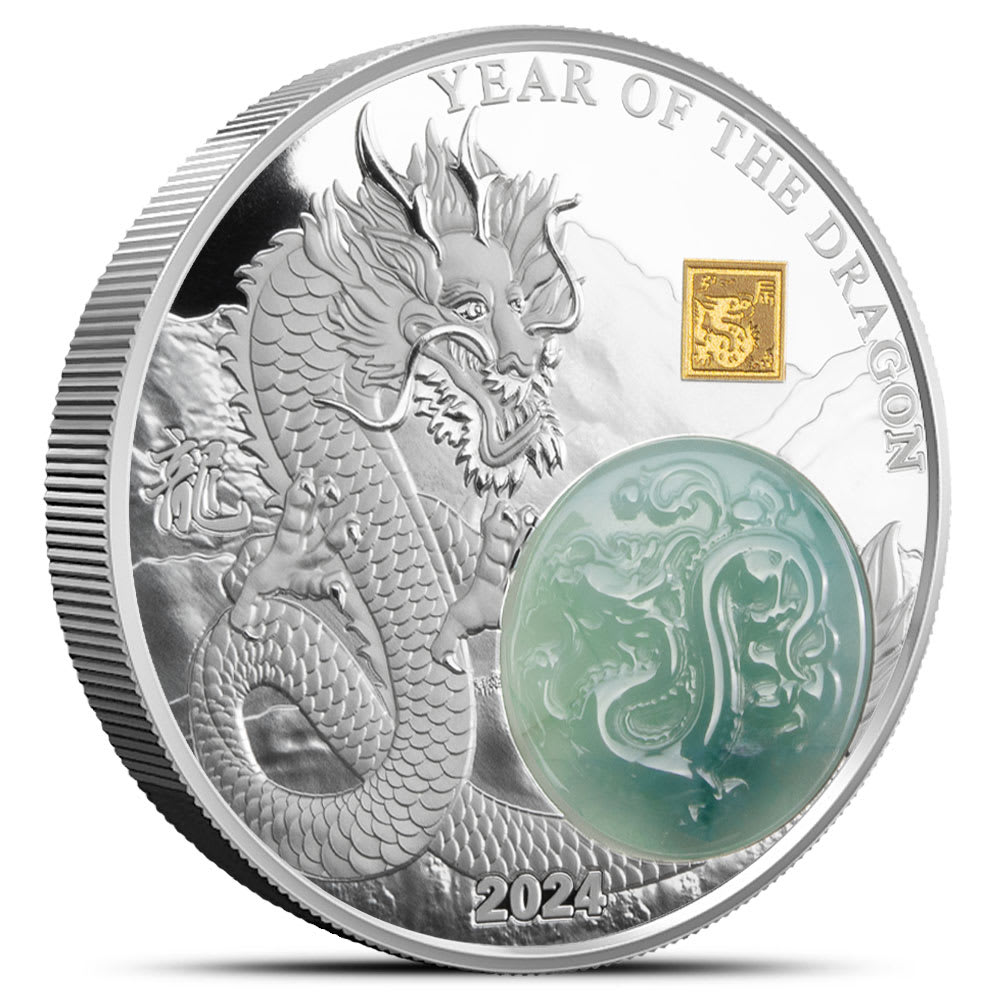 2024 Burundi Lunar Year of the Dragon 2 oz Silver Coin - Provident Metals™