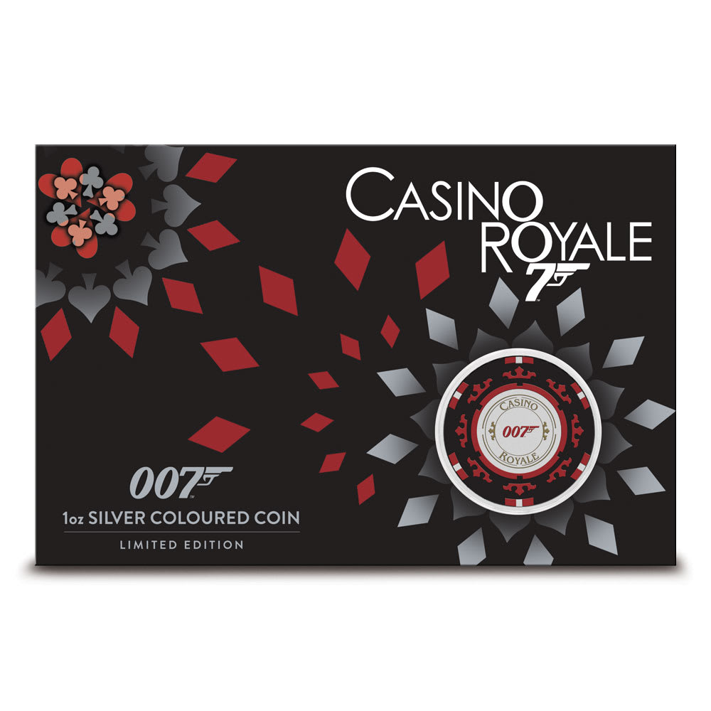Colorized Tuvalu James Bond Casino Royale 007 Silver In Card - Provident  Metals™