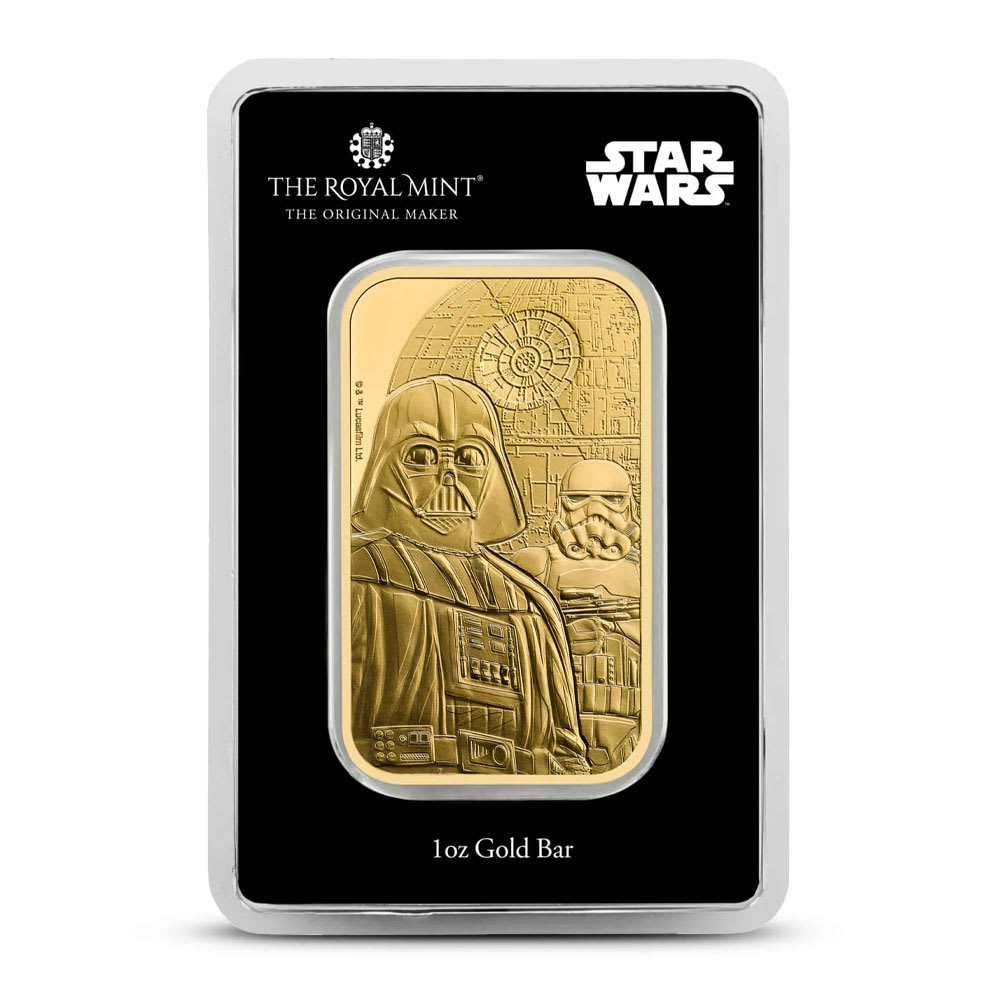 1 oz Gold Star Wars Dark Side Bar New | The Royal Mint - Provident Metals™