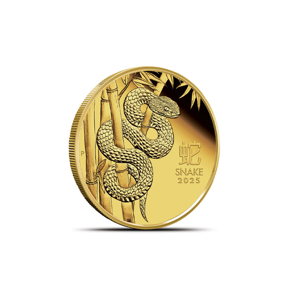 thumbnail image 2 of 2025 1/2 Oz Australian Silver Lunar Coin – Year Of The Snake, Perth Mint, .9999 Fine 2 of 6