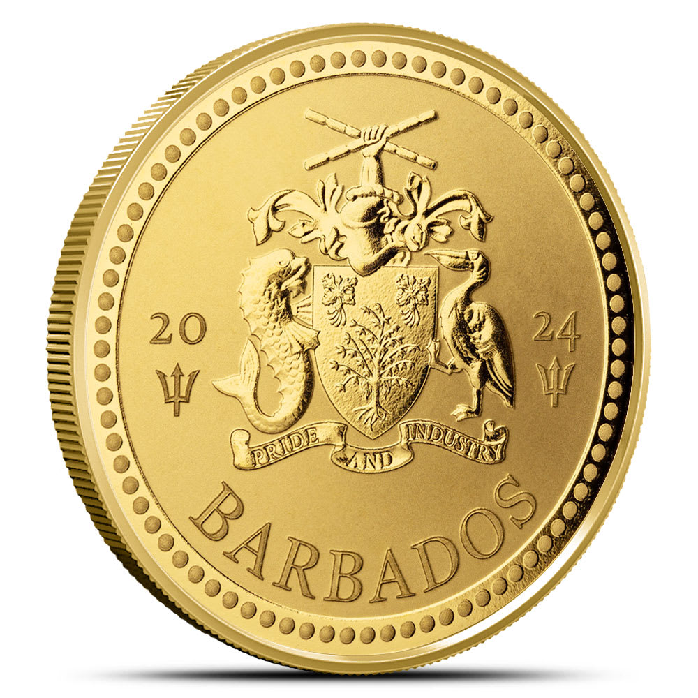 2024 Barbados Trident 1 oz Gold Coin - Provident Metals™