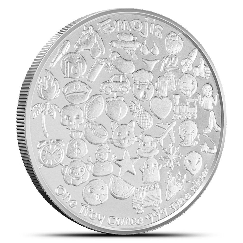 EMOJI’S Silver Coin 1 oz Silver Emoji Money Bags Round - Provident Metals™