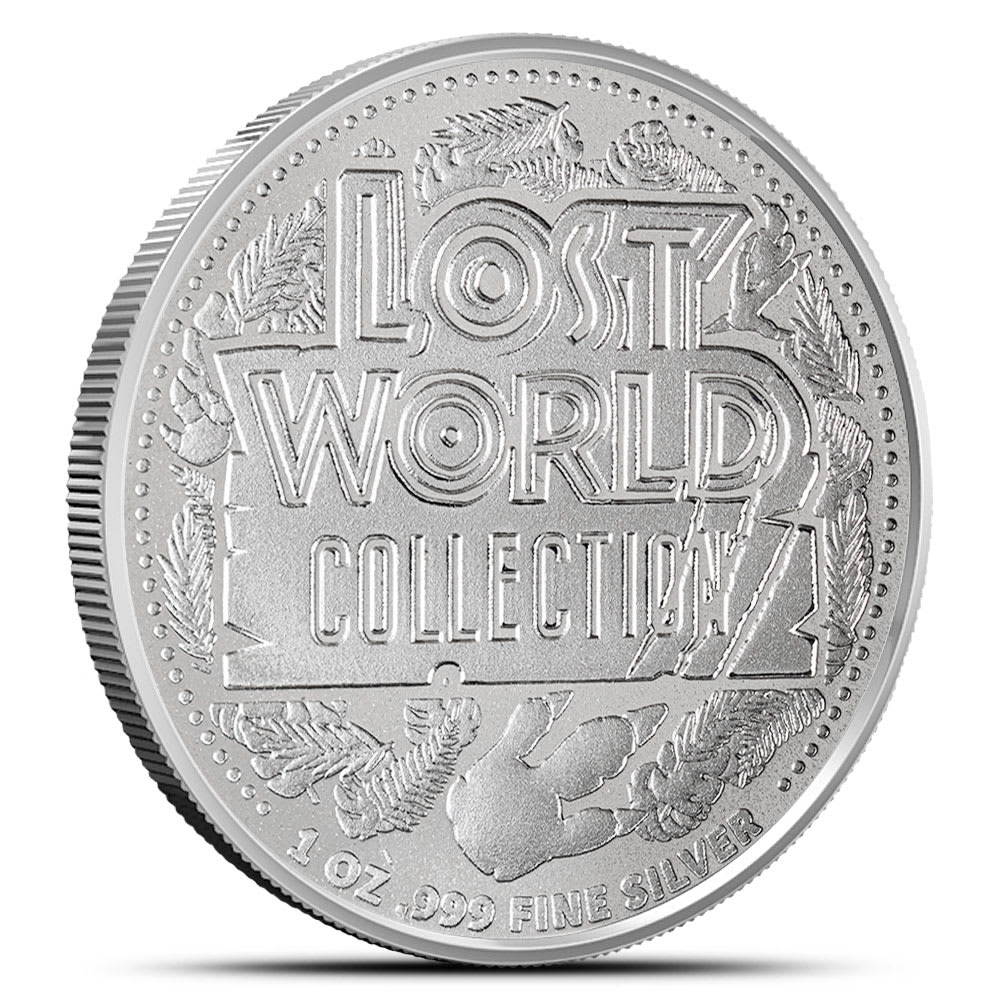 1 oz Silver The Lost World Collection Stegosaurus Round New | Patriot Coins  - Provident Metals™