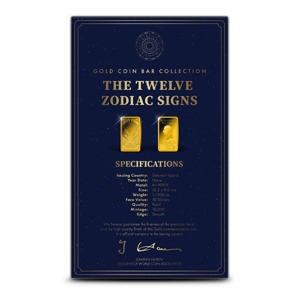 Proof Solomon Islands Zodiac Leo 1/200 oz Gold Coin - Provident