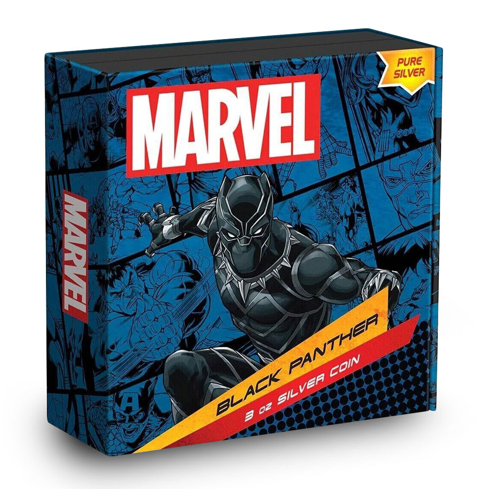 2023 Proof Niue Classic Superhero Black Panther 3 oz Silver Coin -  Provident Metals™