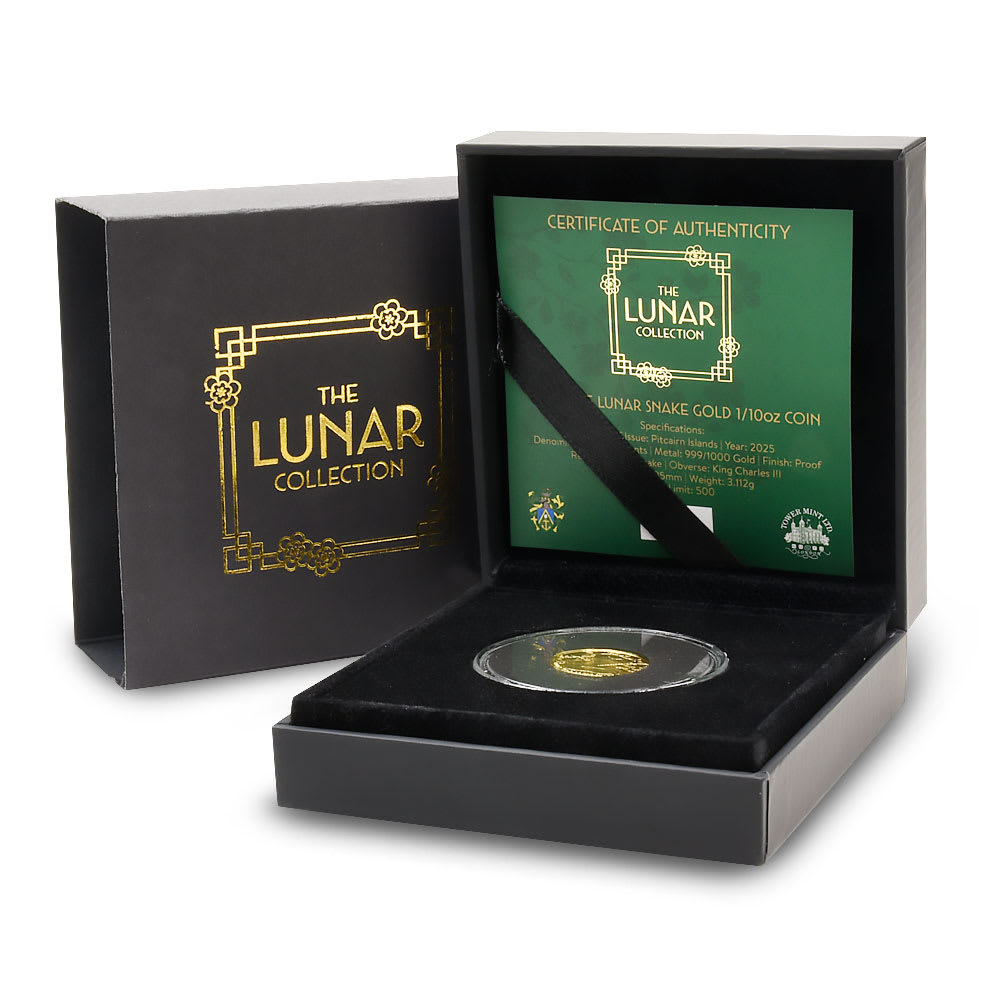 2025 Proof Pitcairn Islands Lunar Year of the Snake Gold Coin