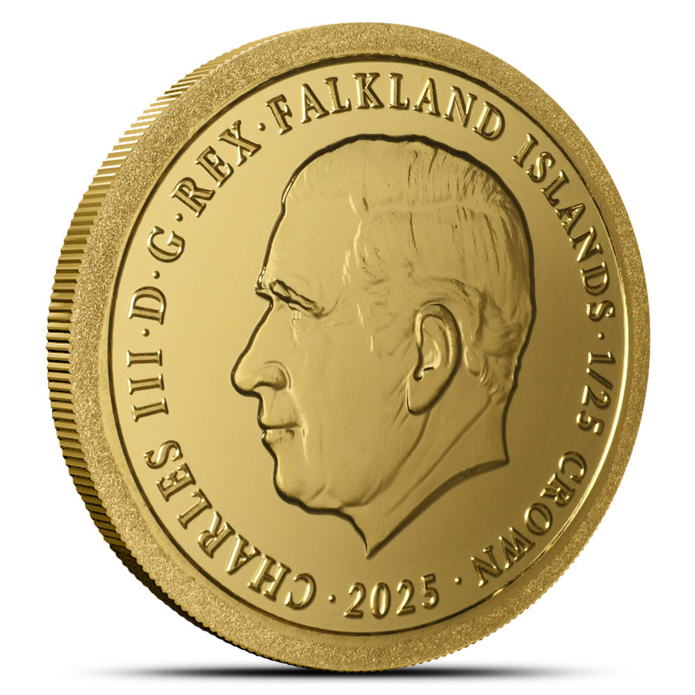 2025 1/2 Gram Falkland Island Gold King Penguin Coin (BU) l BGASC™