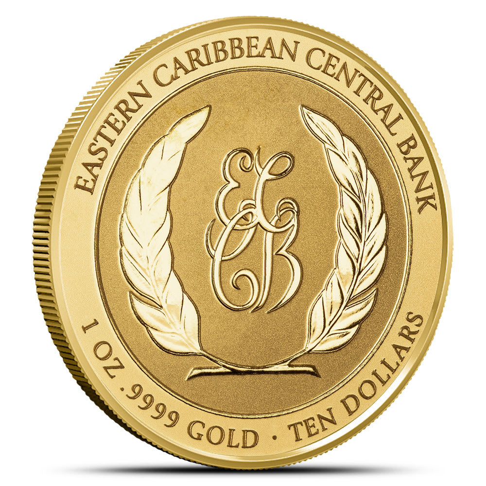 2024 1 oz EC8 Gold St. Lucia Flamingo Coin (BU) l BGASC™