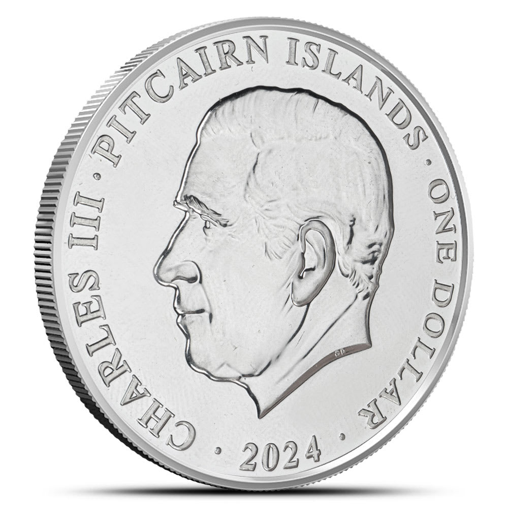 2024 Pitcairn Island Silver Lunar Year of the Dragon Coin l BGASC™