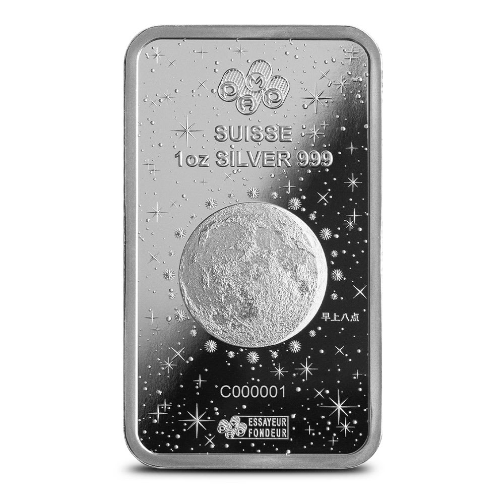 Silver 2024 Lunar Legend Azure Dragon Bar | PAMP Suisse