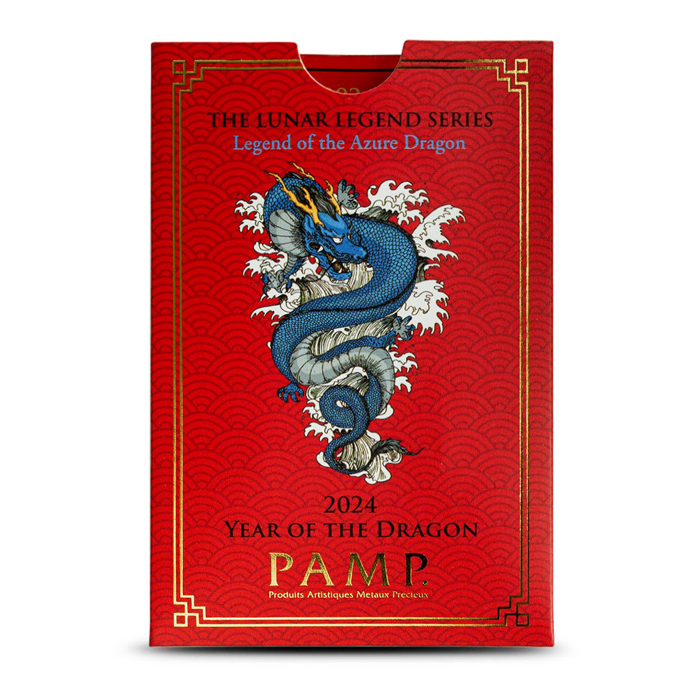 2024 PAMP Suisse Lunar Legend Azure Dragon Silver Bar l BGASC™