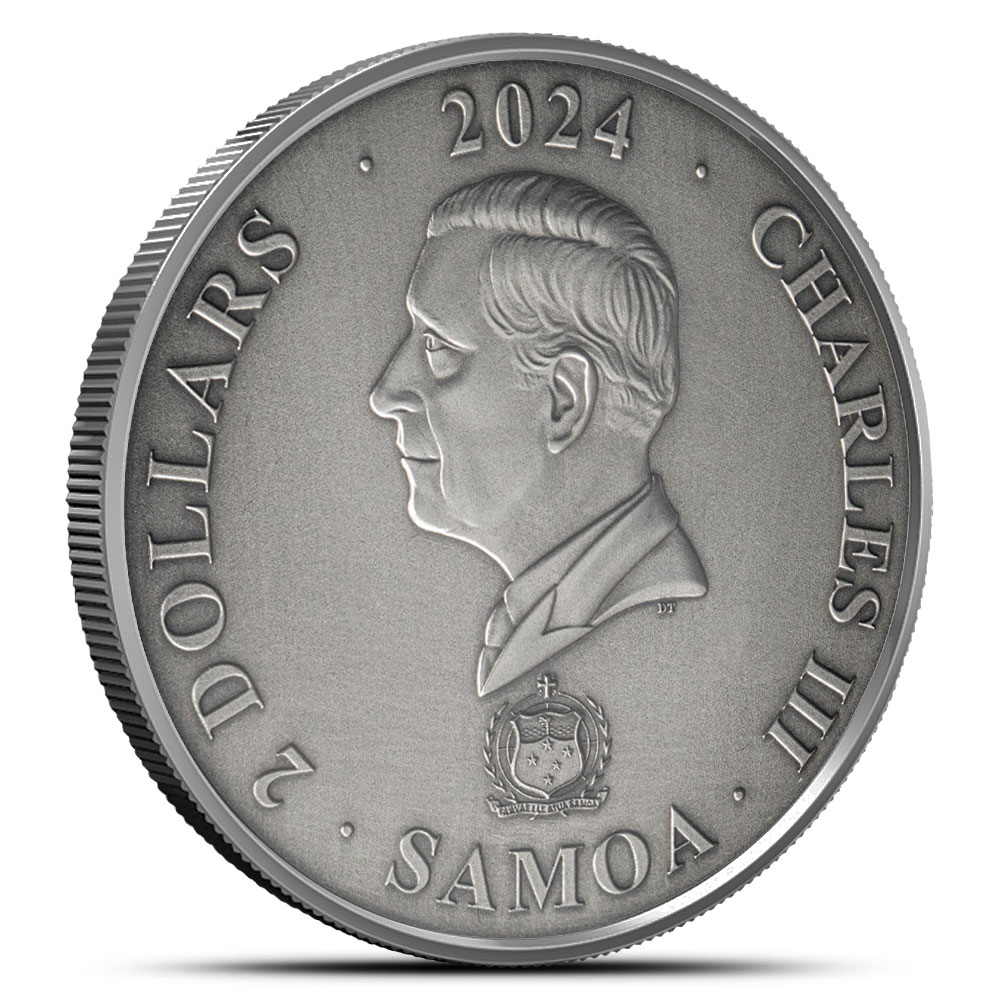 2024 Proof Samoa Mythical Creatures Nine Tailed Fox Silver Coin