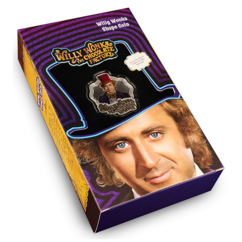 【新品】【限定版】CONCOR WONKA サドル 140X265mm 298g 2024 Colorized Proof Samoa Willy Wonka 1 oz Silver Coin
