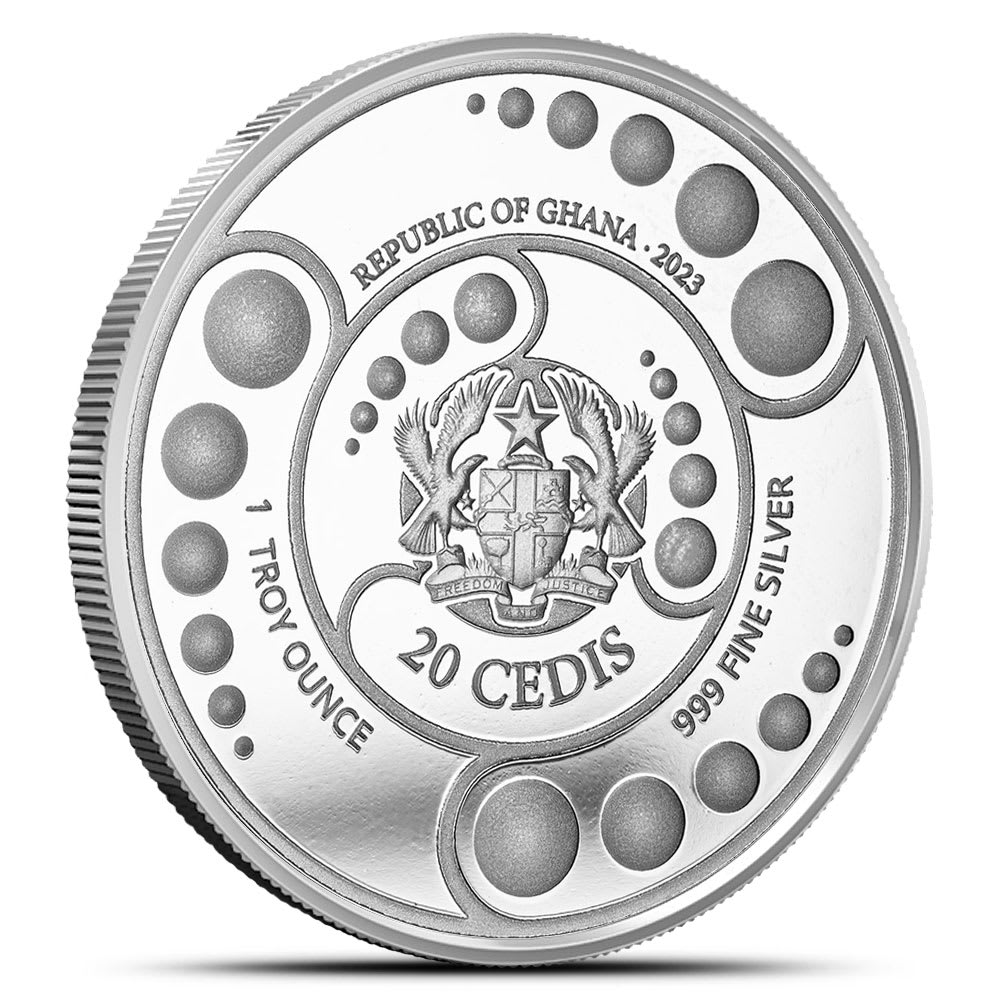 银币 2023 Proof Colorized Republic of Ghana Alien Silver Coin