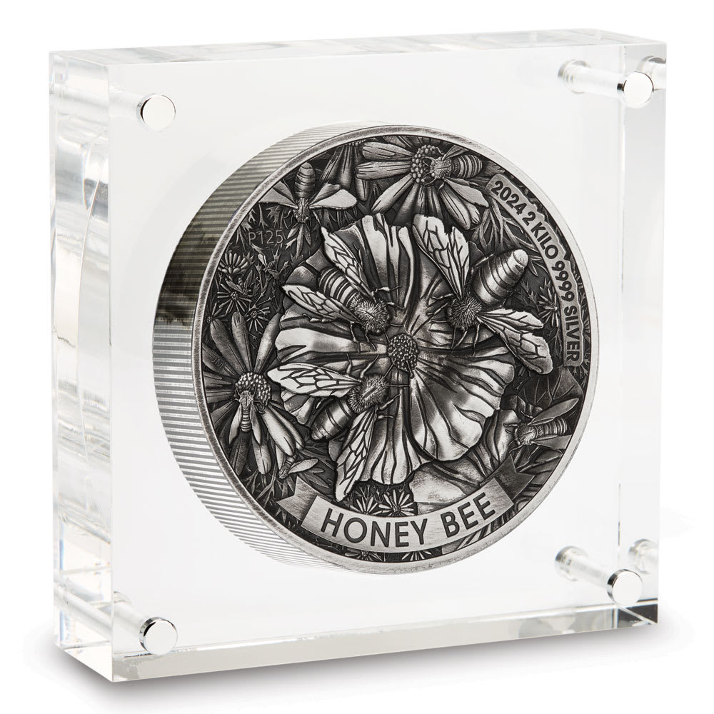 2024 Antique Australian Honey Bee Silver Coin High Relief - Provident  Metals™